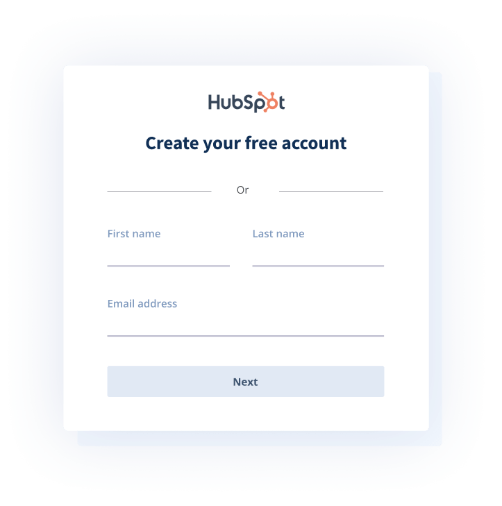 Créez un compte HubSpot