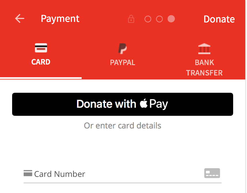 apple pay donations