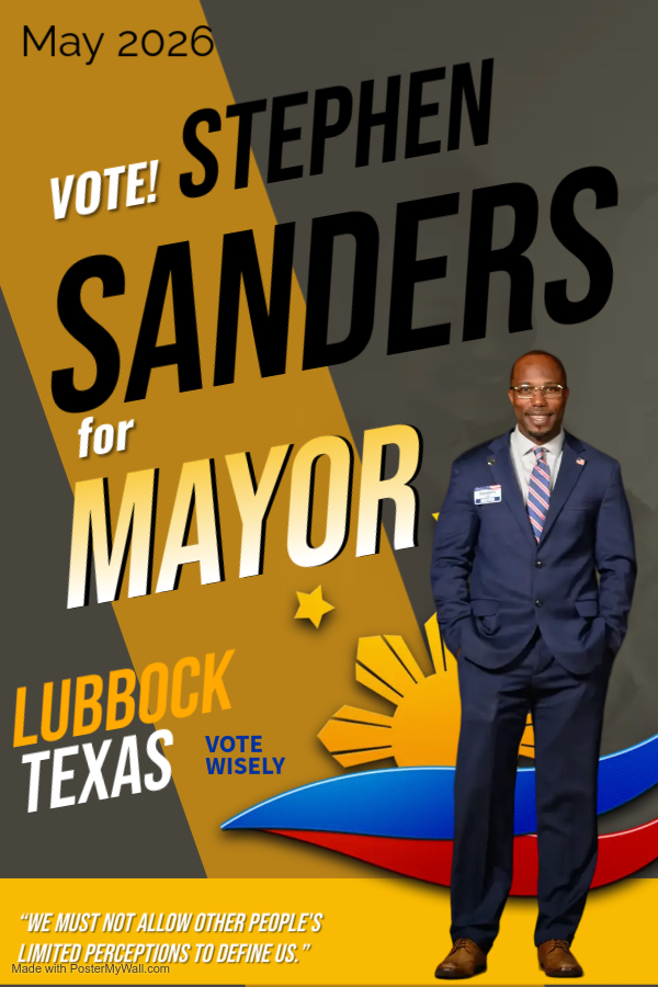 Stephen Sanders For Mayor Of Lubbock 2026 logo