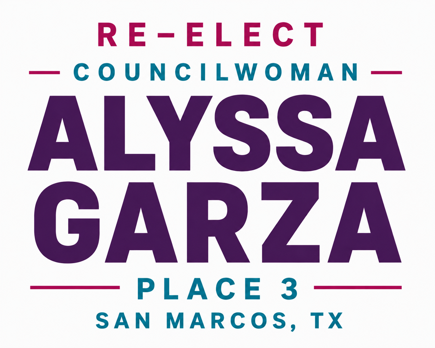 ALYSSA GARZA CITY COUNCIL CANDIDATE logo