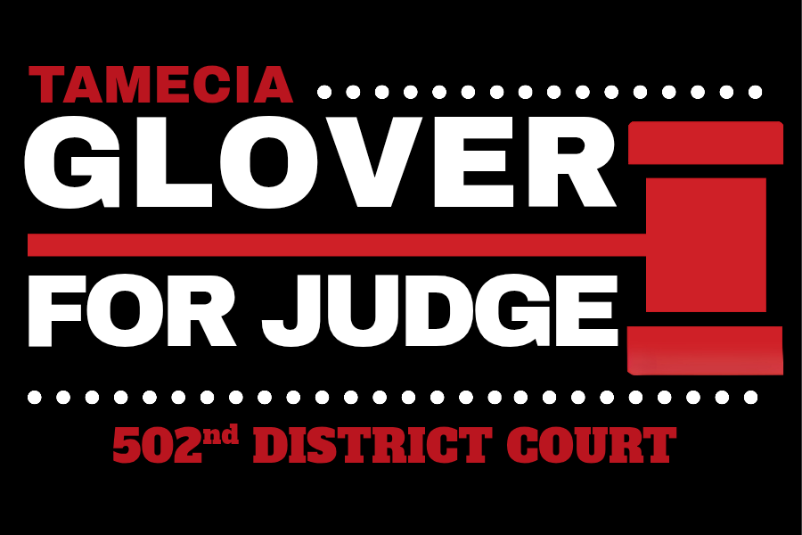 Tamecia Glover For Judge Campaign logo