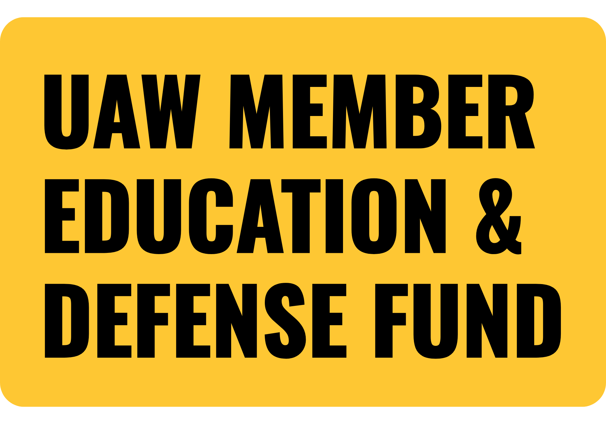 UAW Member Education and Defense logo