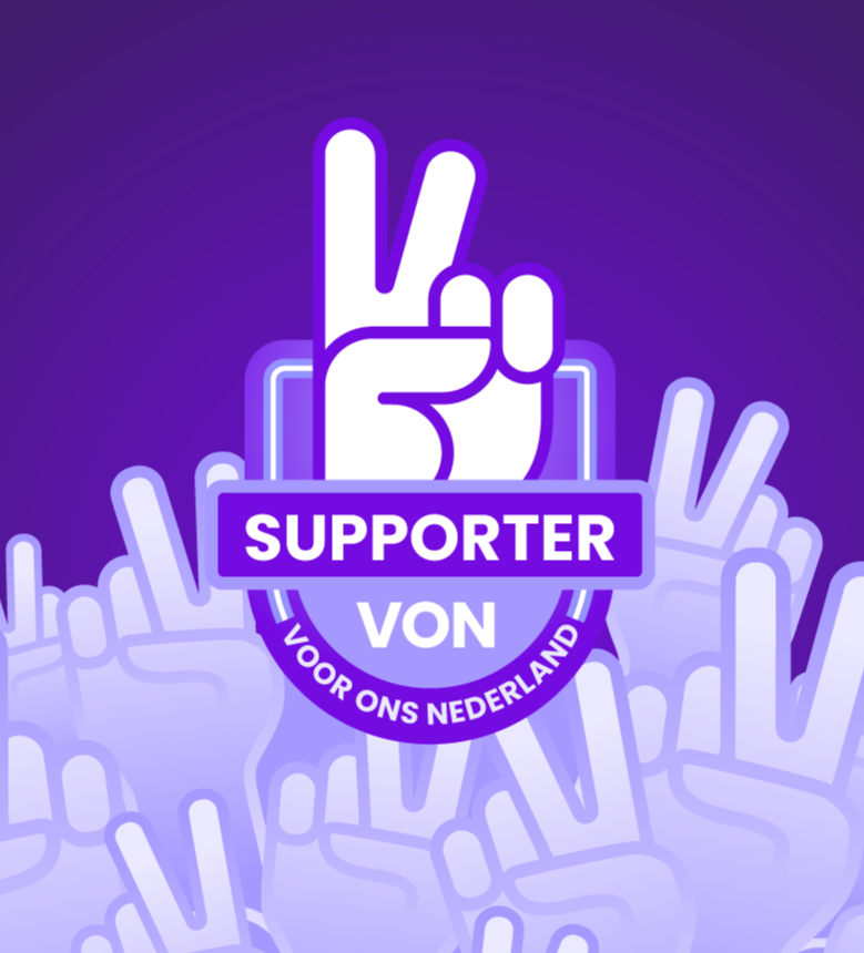 Voor ons Nederland logo