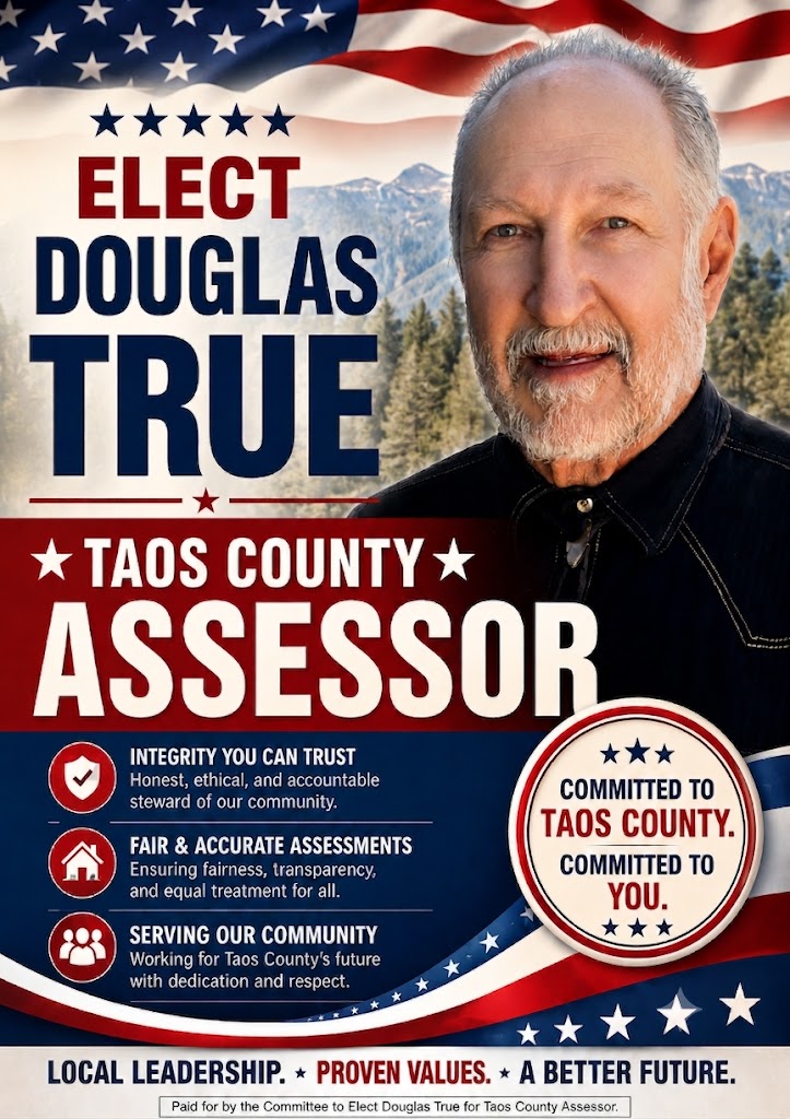 Committee To Elect Douglas J True as Taos County Assessor logo