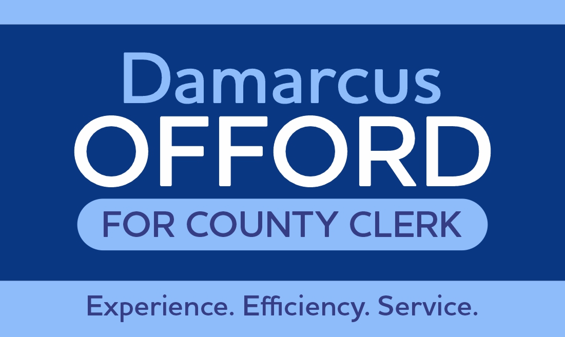Demarcus Offord for County Clerk logo