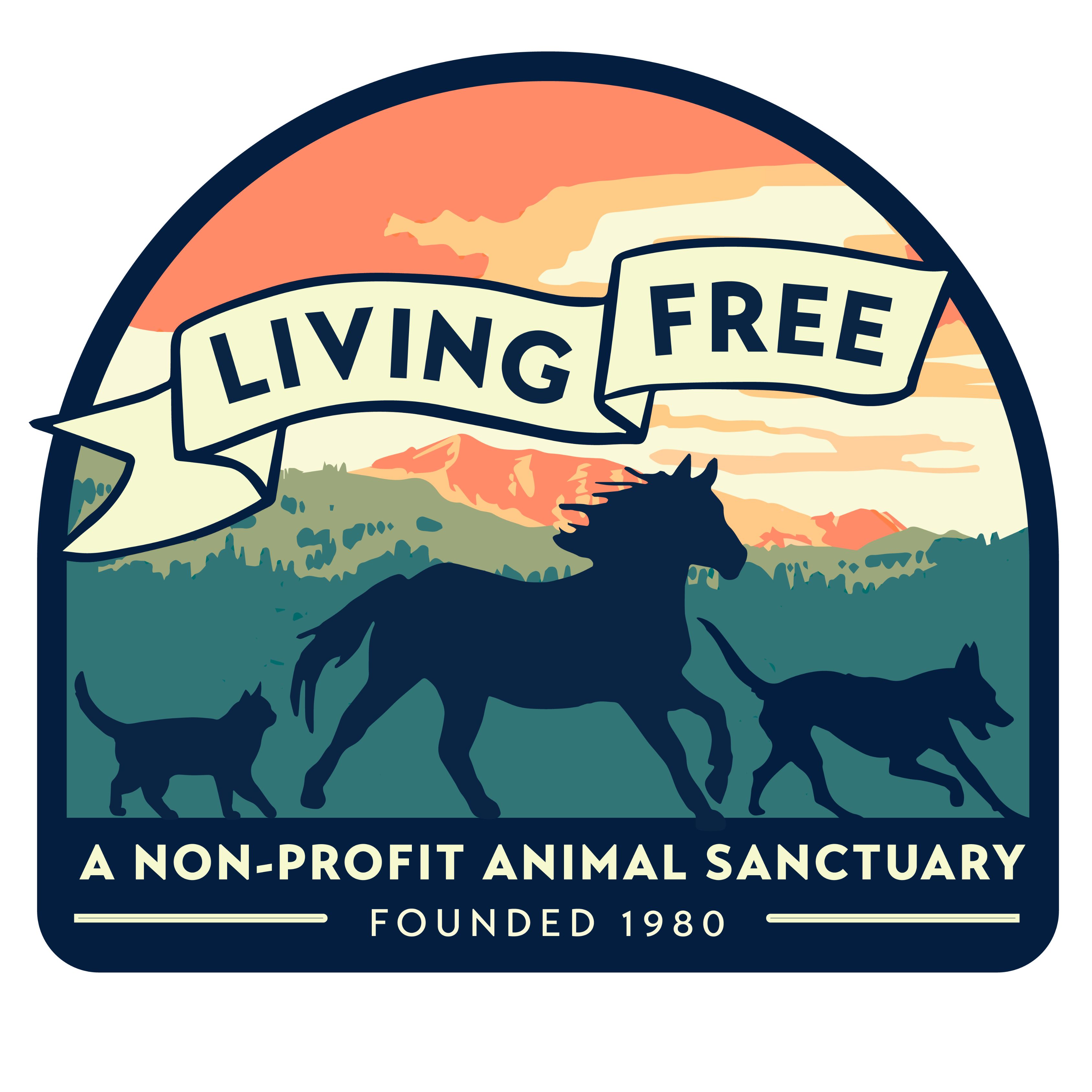 Living Free Animal Sanctuary & War Horse Creek logo