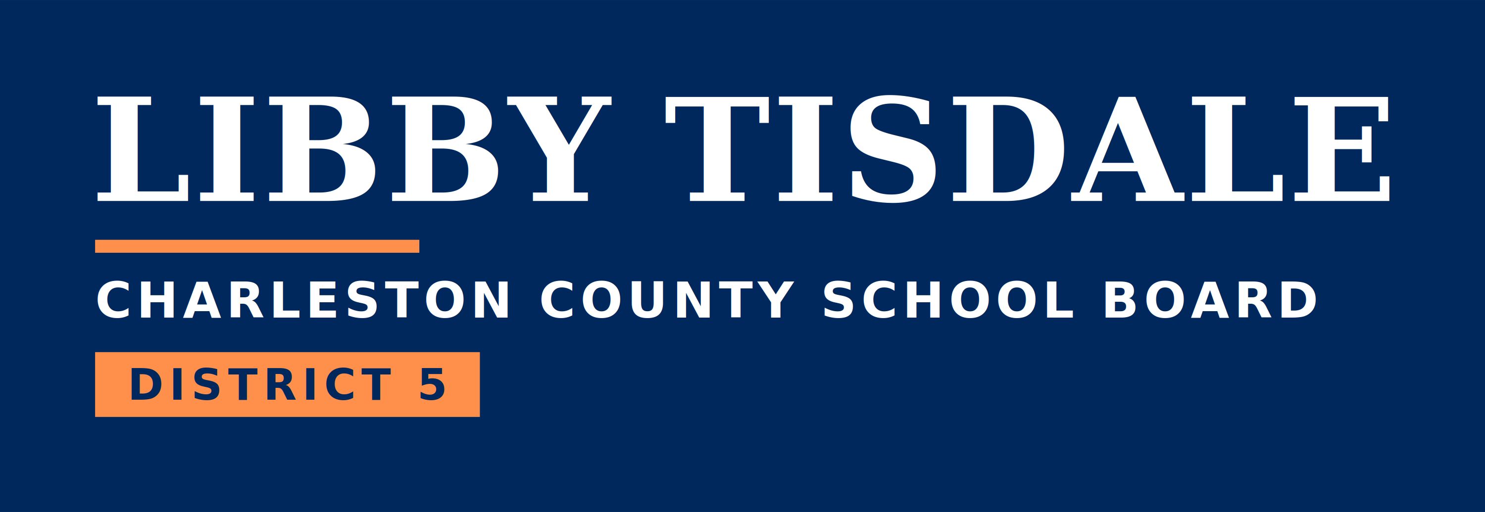 Libby Tisdale For Charleston County School Board Seat (District 5) logo