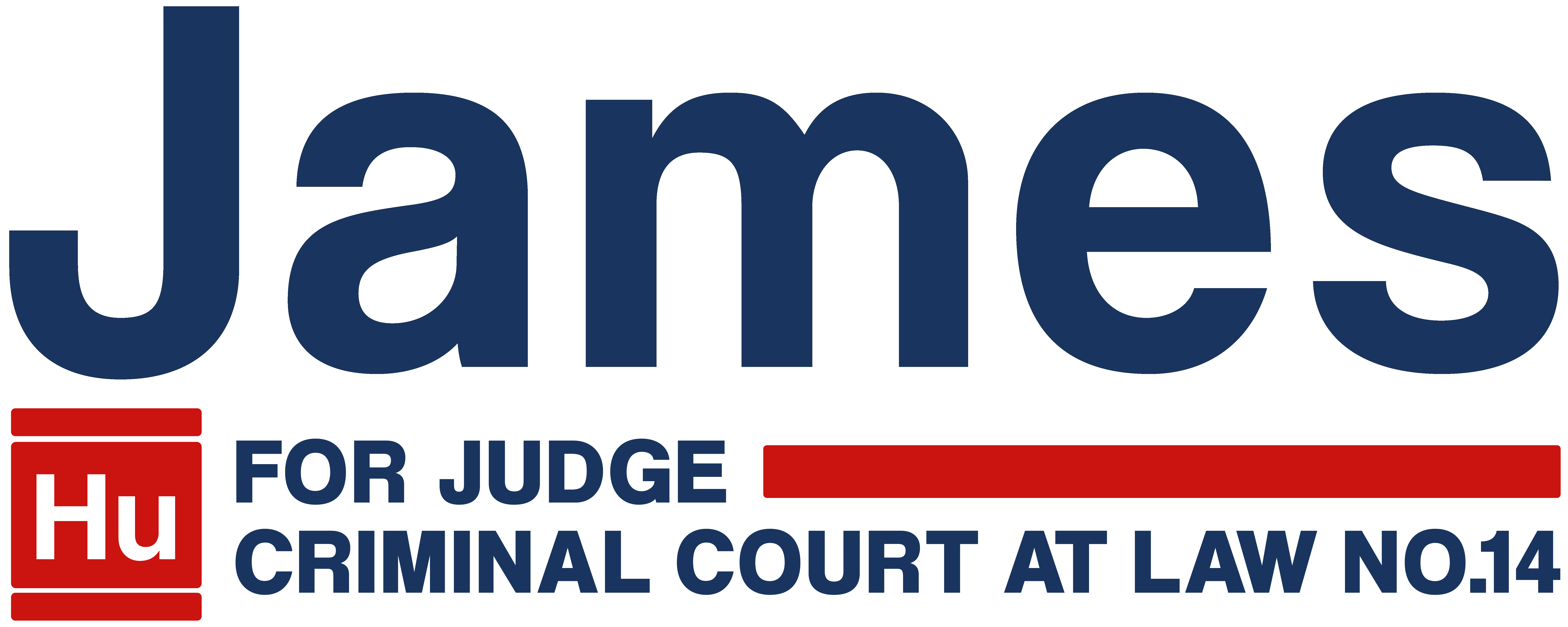 James Hu for Judge logo