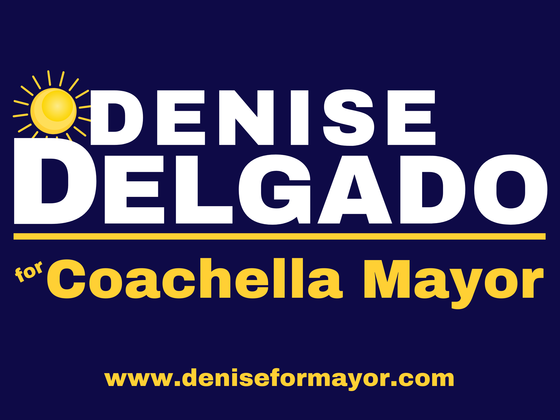 Denise Delgado for Coachella Mayor 2026 logo