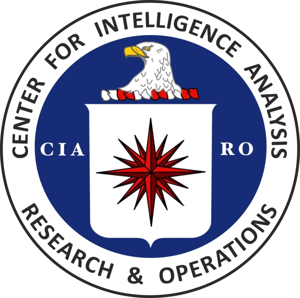 CIARO - “Center for Intelligence Analysis, Research & Operations” logo