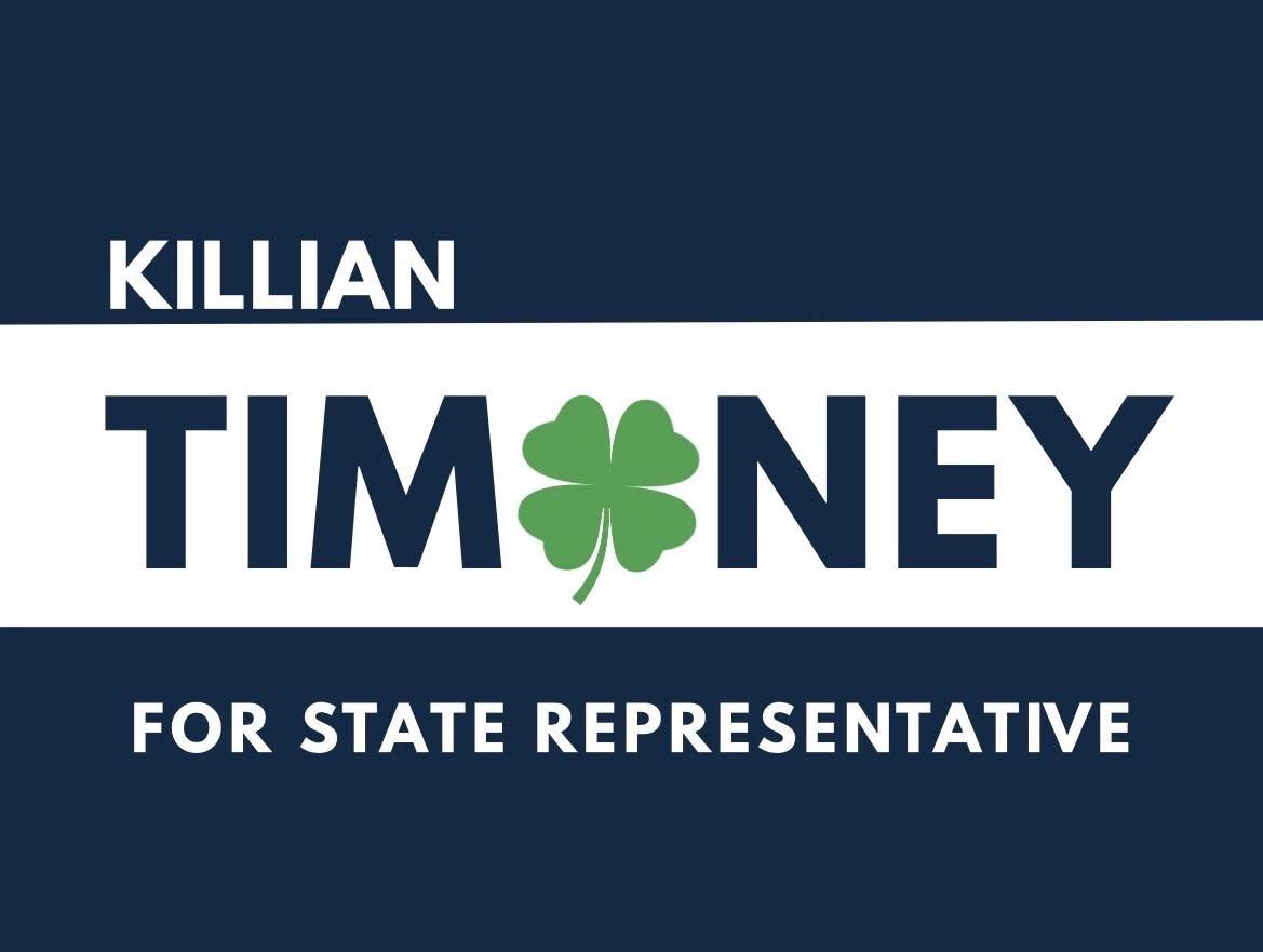 Killian Timoney for State House of Representatives 45th logo