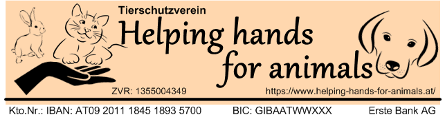 Helping hands for animals logo