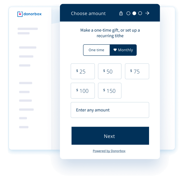 Create a professional donation form in minutes