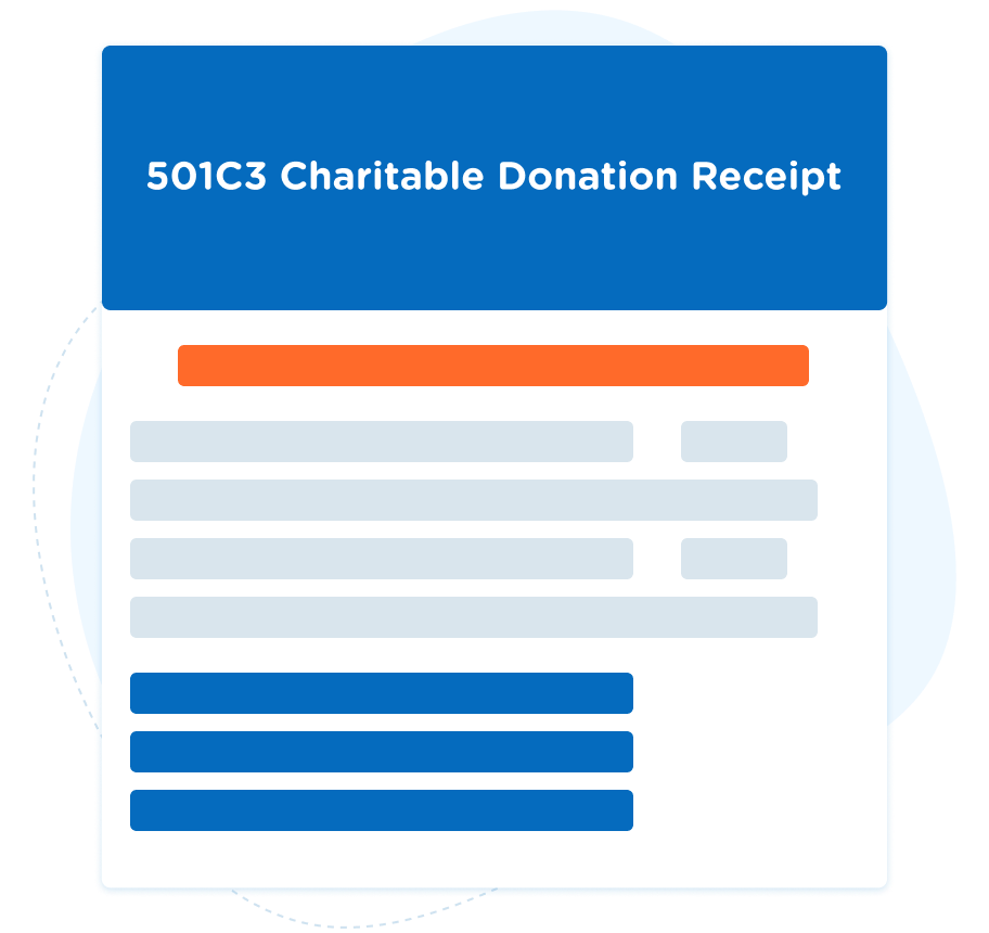 Customize donation receipts with your organization’s information
