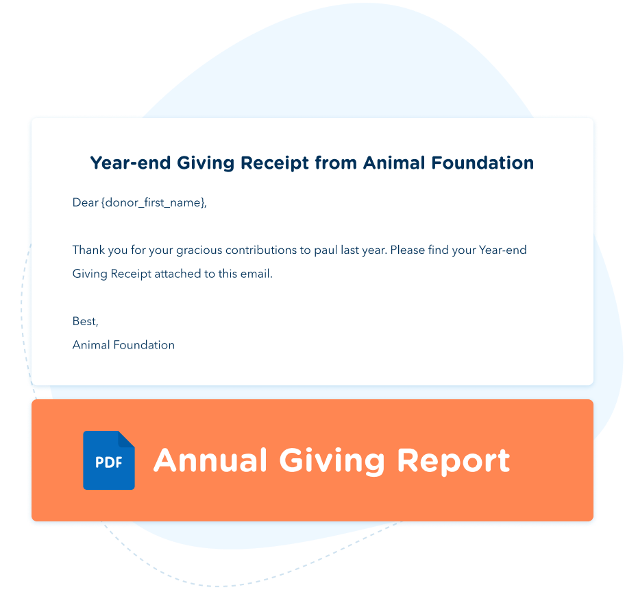Make tax season easy with annual giving statements