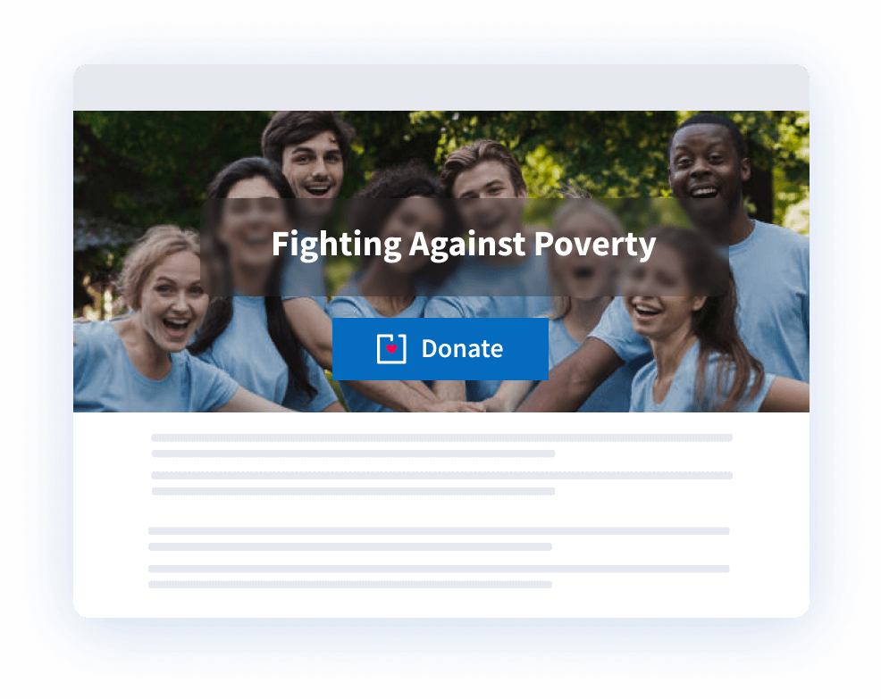 Placez un bouton de don clair sur votre site Web Weebly - offrez un simple clic pour faire un don !