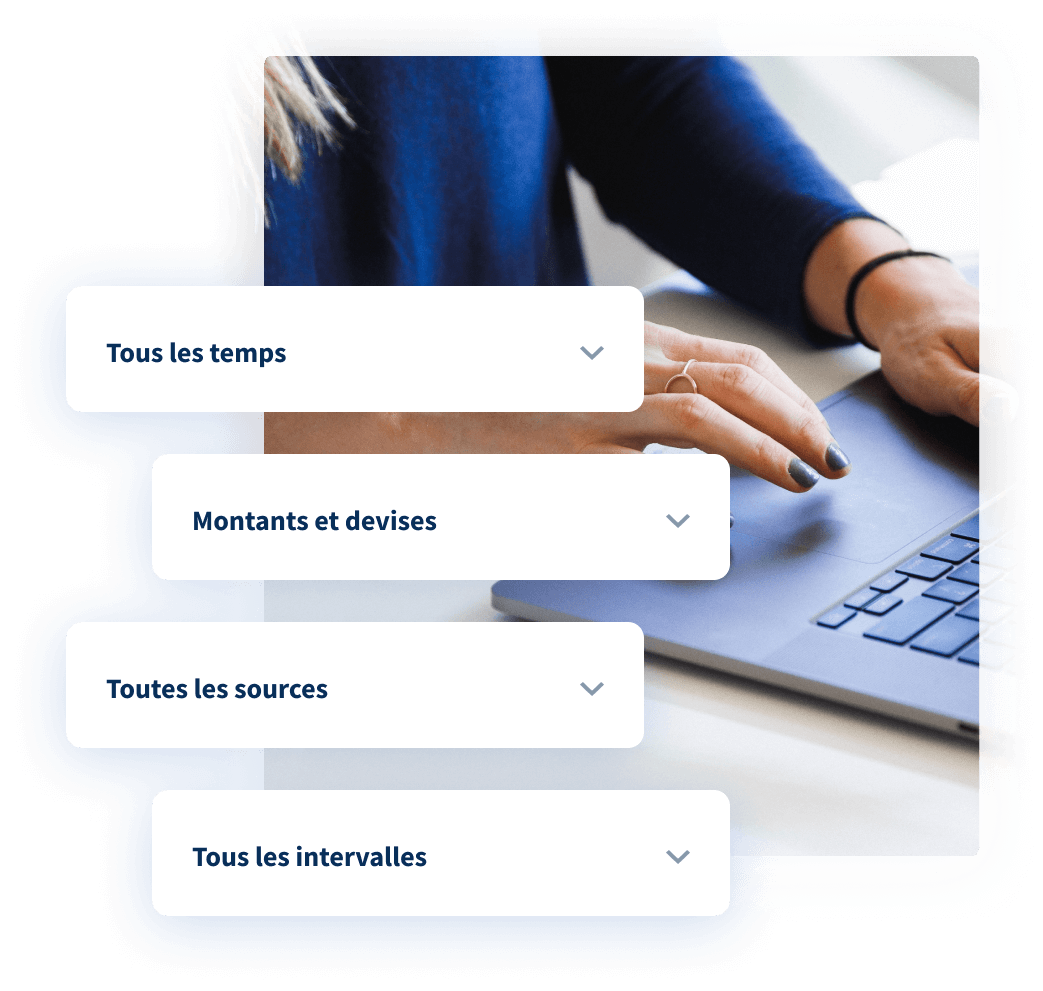 Utilisez des filtres avancés pour les donateurs