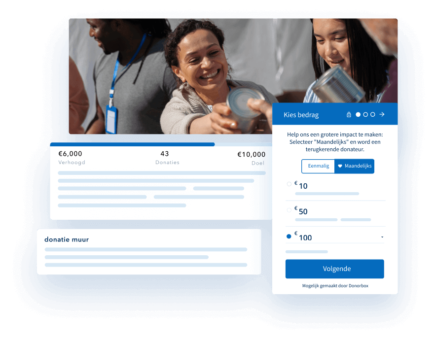 Aangepaste fondsenwervingspagina's