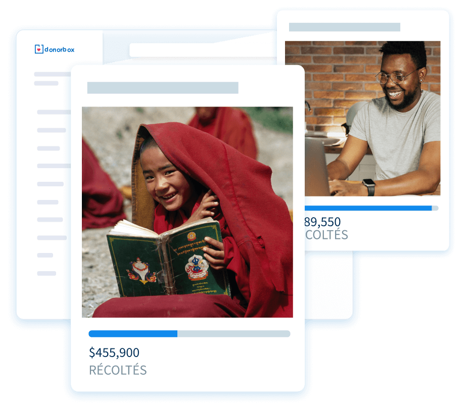 Découvrez la puissance des fonctions de collecte de fonds adaptées aux donateurs.