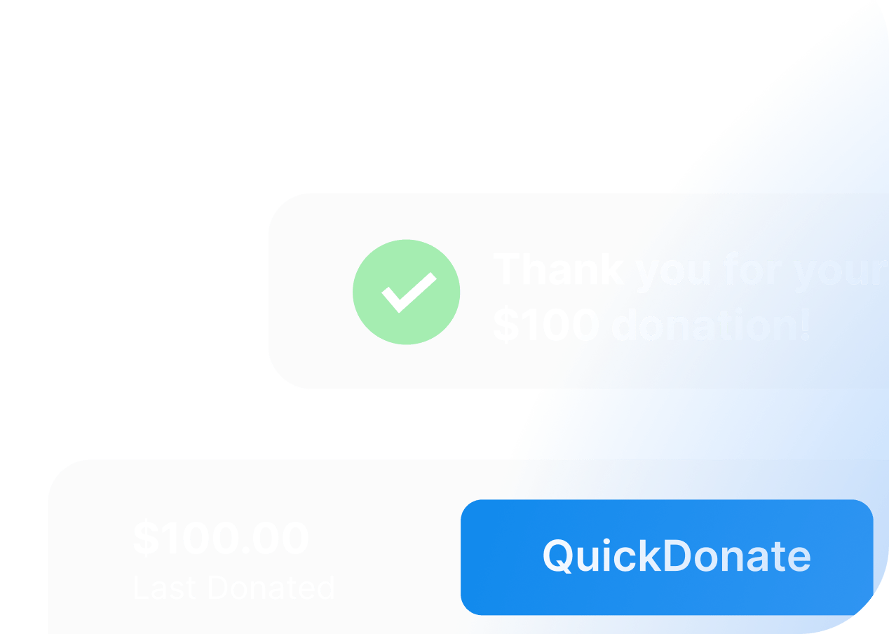 Donor Portal with QuickDonate™