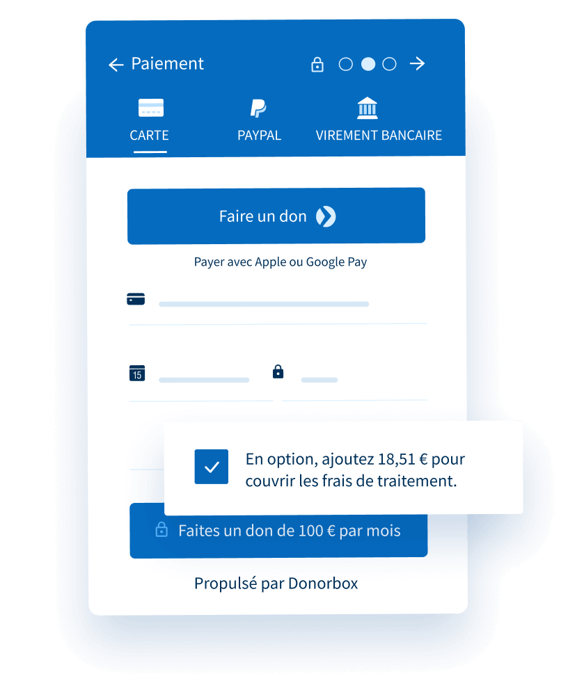 Donorbox peut être totalement gratuit si vous demandez aux donateurs de couvrir vos frais de transaction.