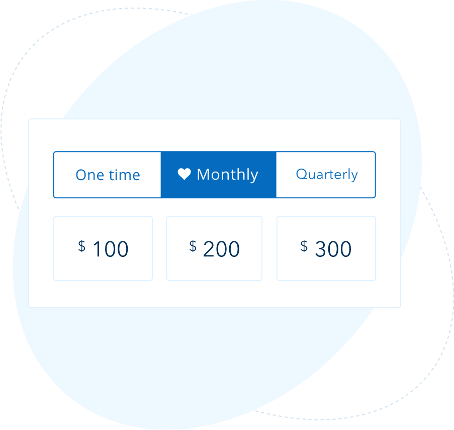 Collect recurring gifts to support your school