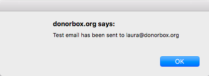  test receipt emails donorbox