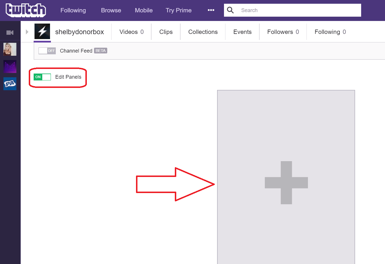 how to get a donate button on twitch