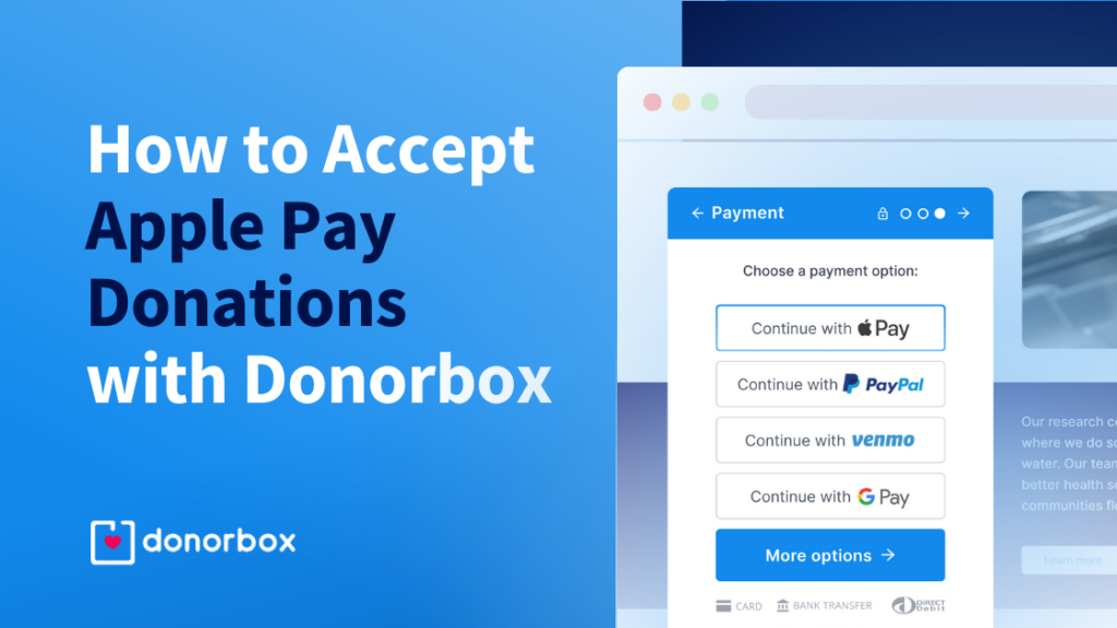 How to Accept Apple Pay Donations with Donorbox