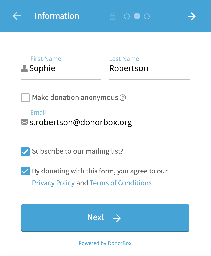 Create GDPR Compliant Donation Forms