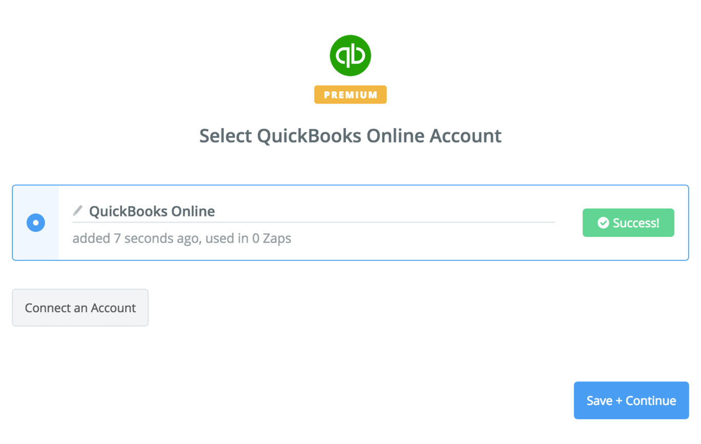 connect Zapier to Quickbooks