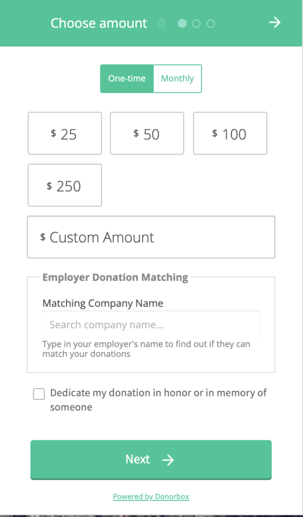donation page best practice