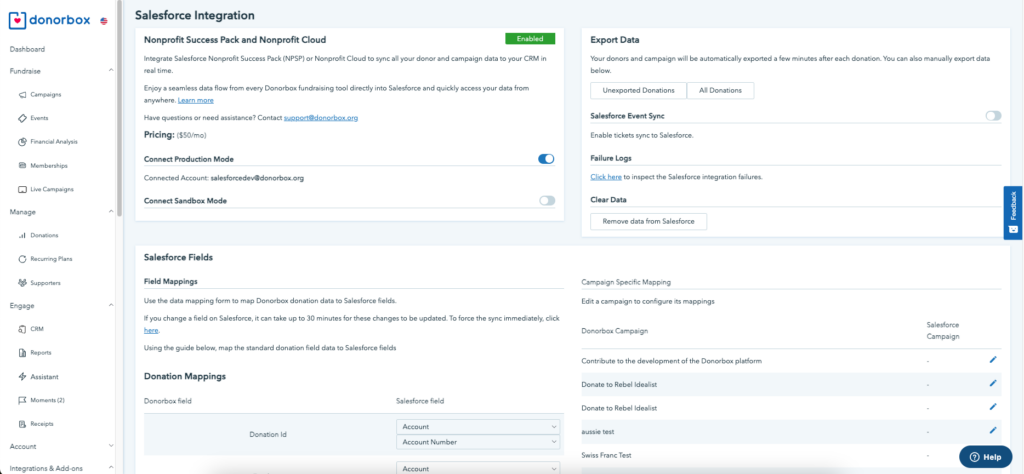 Salesforce Nonprofit Integration With Donorbox Donation Form