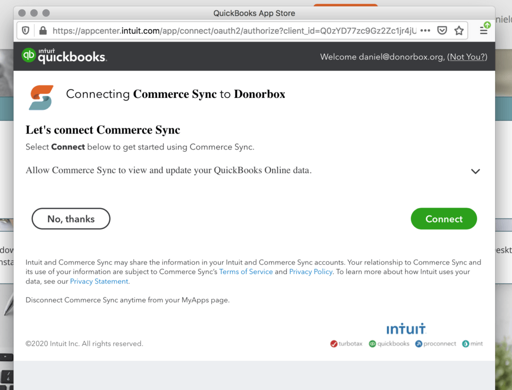 commerce_sync_connect_donorbox