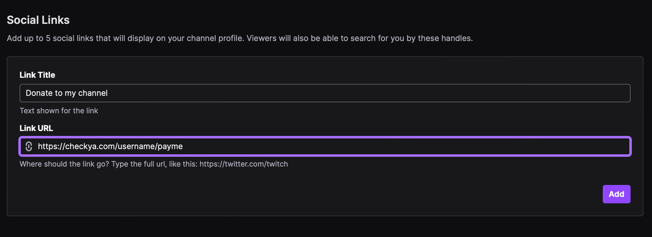 Screenshot showing how to customize your channel on Twitch. 