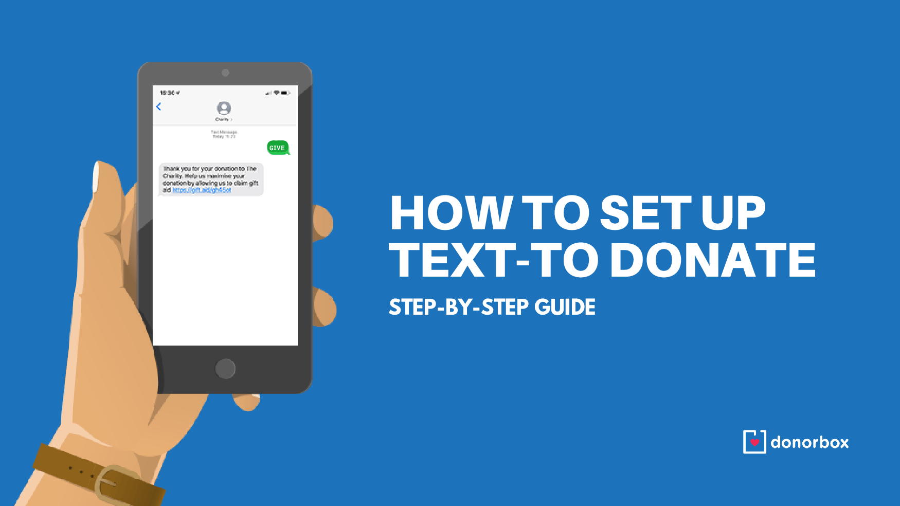 how to set up text to donate