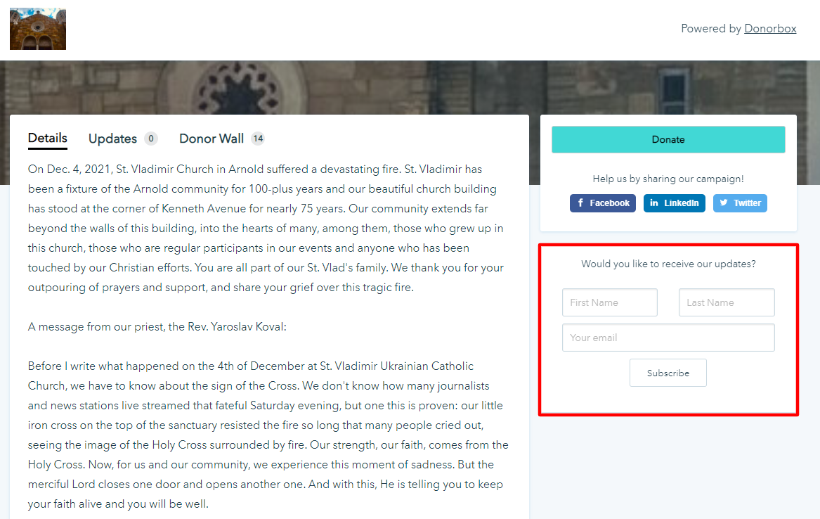 crowdfunding for churches