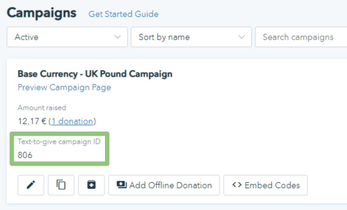 how to set up text to donate