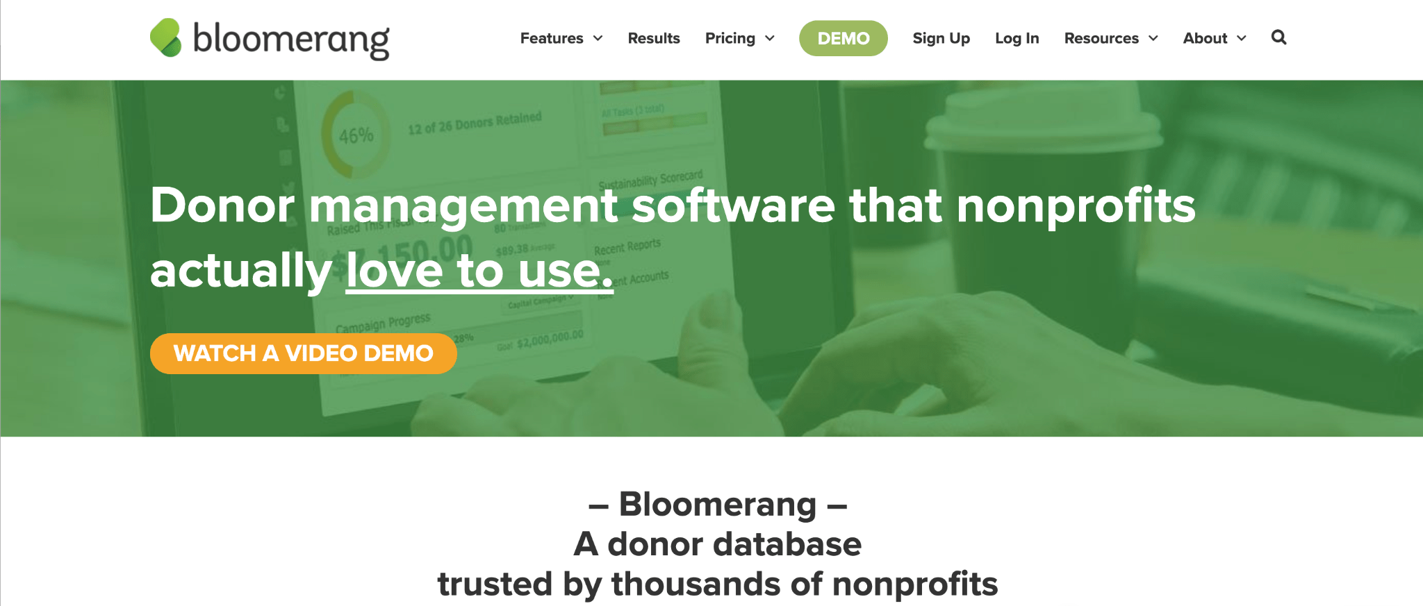 nonprofit donor management software