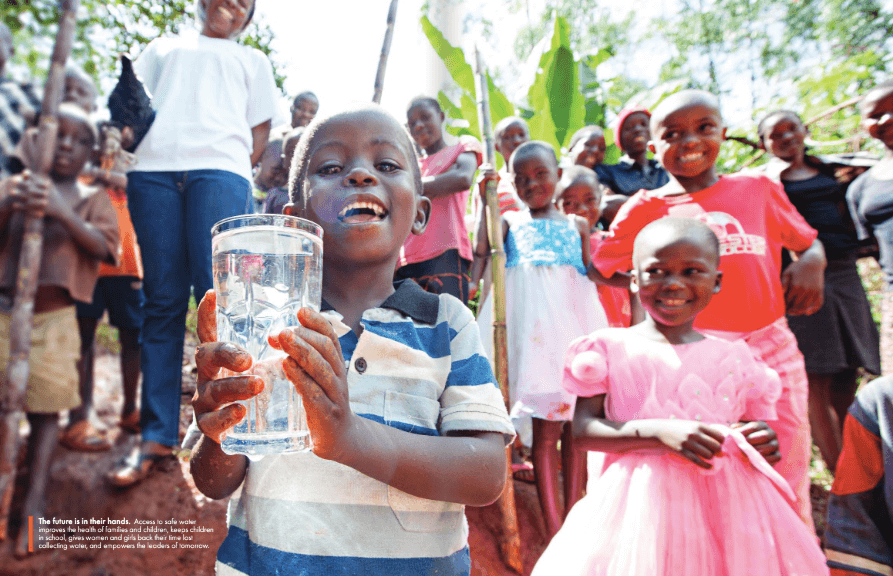 image of beneficiaries from a nonprofit's annual report