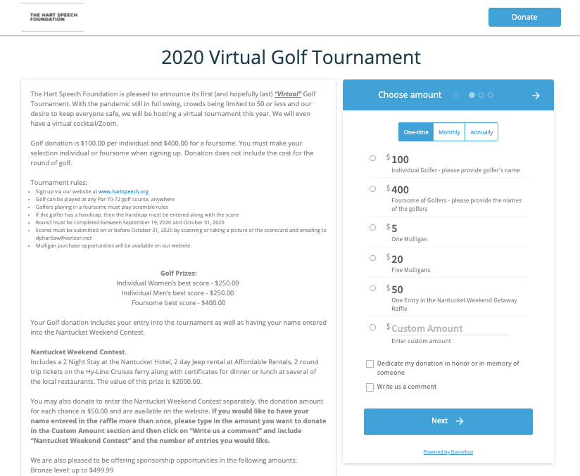 golf tournament fundraiser ideas