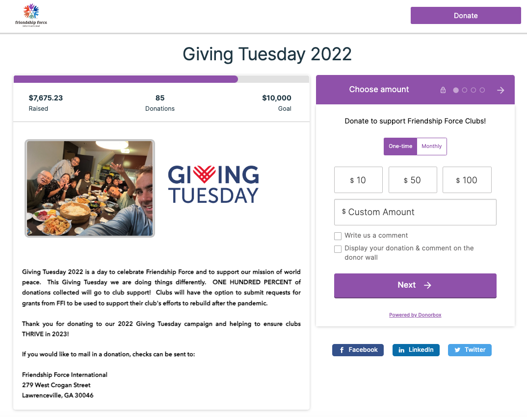 giving tuesday 2023