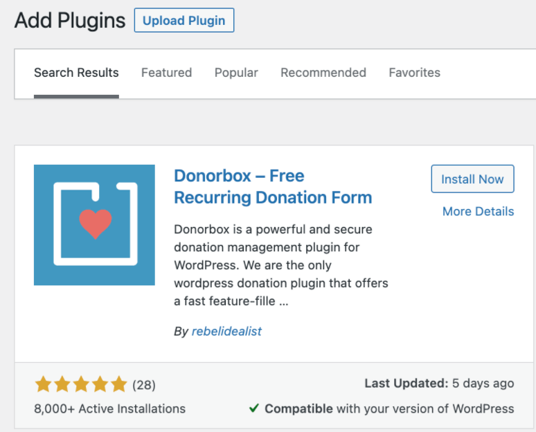 wordpress donatie plugin