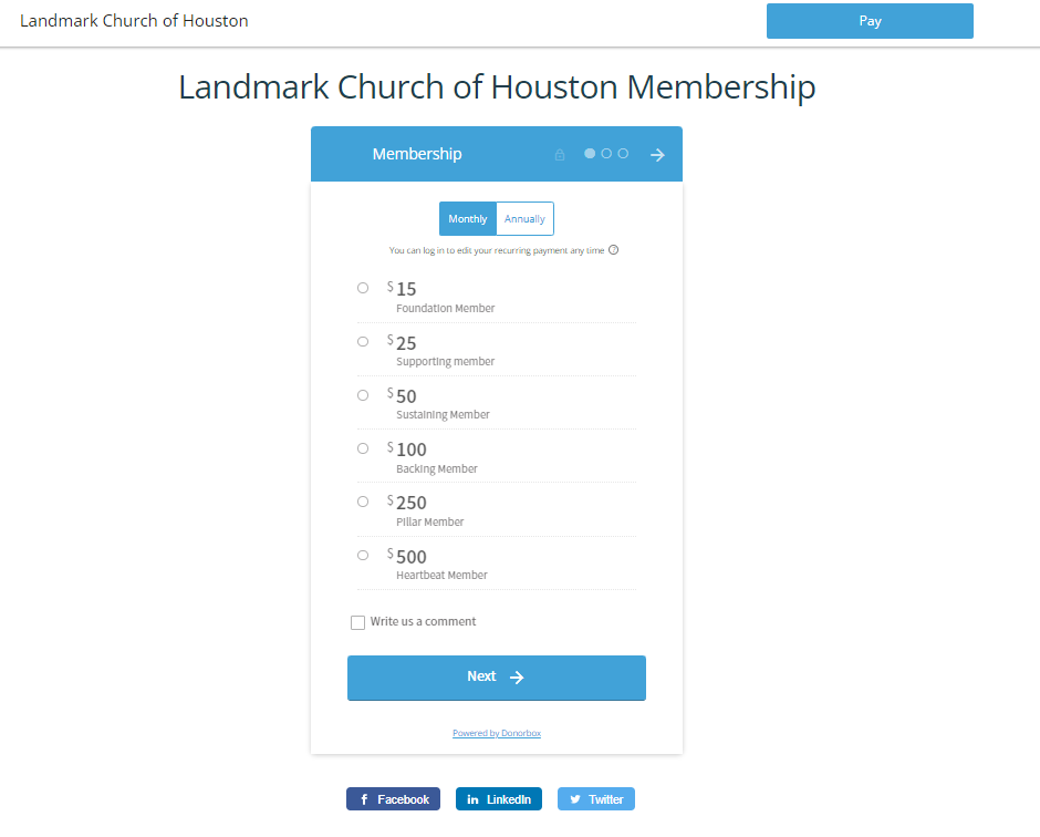 what is church membership - example