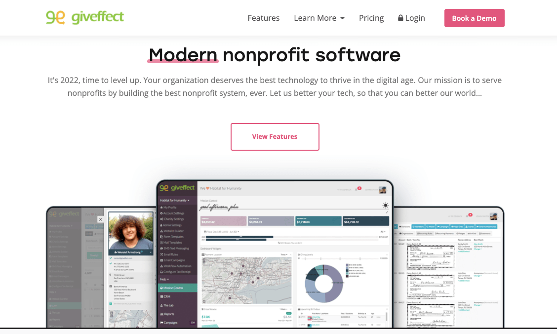 nonprofit fundraising software