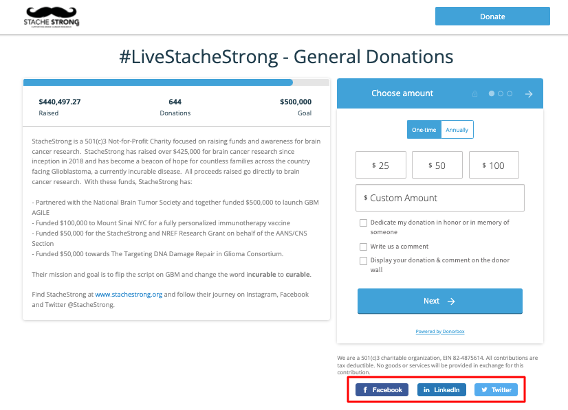 how to make a fundraising page