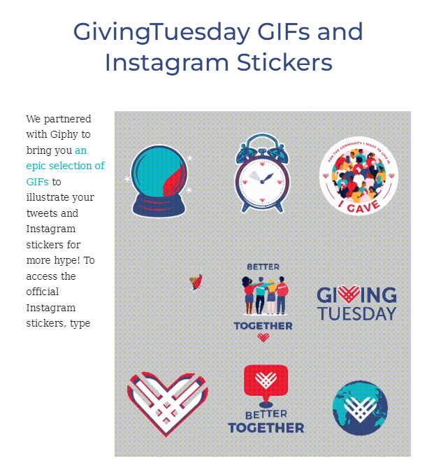 giving tuesday toolkit - Instagram