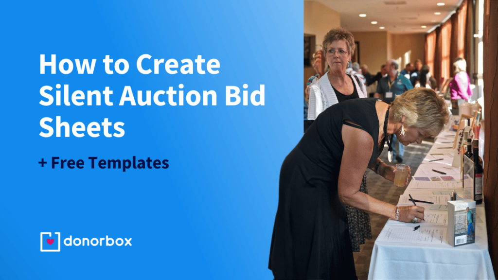 Silent Auction Bid Sheets: How to Create Them (+ Free Templates)