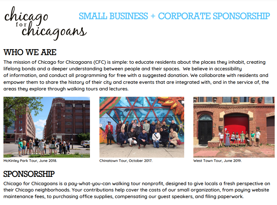 Nonprofit Sponsorship Packet Guide with Template and Examples