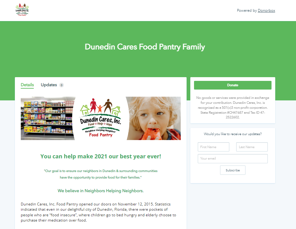 food drive example
